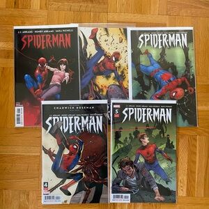 Marvel Spider-Man Comic Book Set 1-5 by JJ Abrams